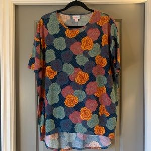 EUC LulaRoe Irma floral shirt